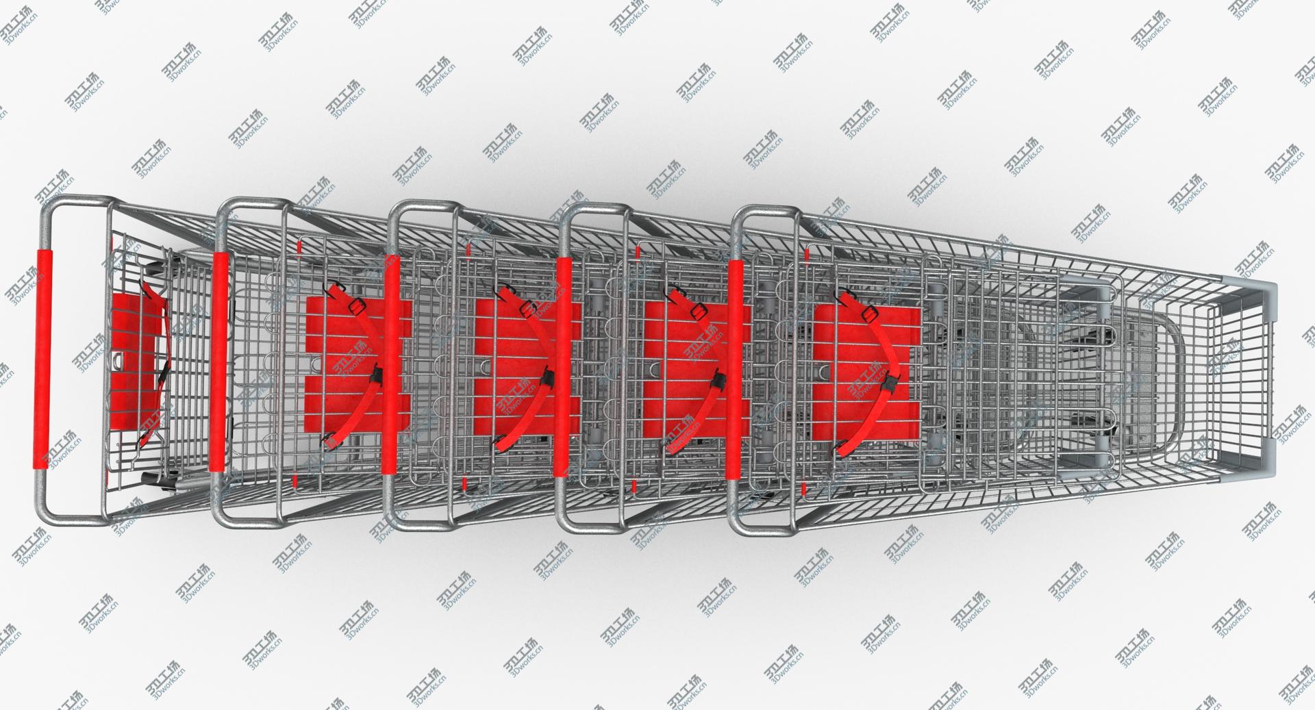 images/goods_img/2021040162/Metal Shopping Carts 01 Red Row of 05 3D model/5.jpg